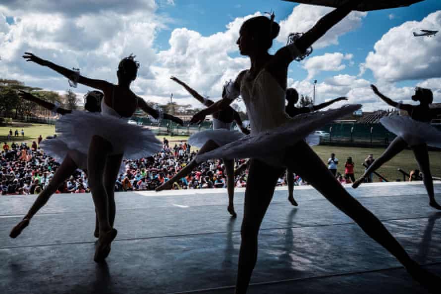 Agency photographer of the year – 2021 shortlist | World news 20 Members of Dance Centre Kenya (DCK) perform during a dress rehearsal of ‘Nutcracker’, a ballet primarily performed during the Christmas period, in front of about 1000 children invited from Kibera slum in Nairobi, on November 28