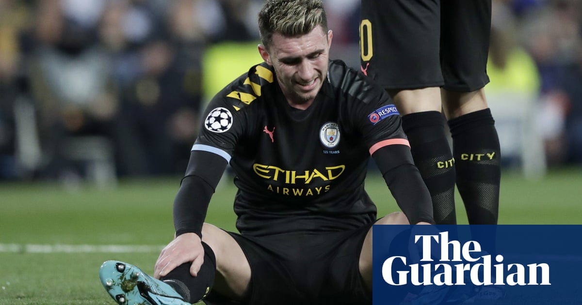 Manchester Citys Aymeric Laporte out for around a month with injury