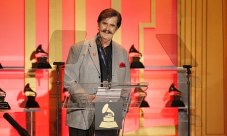 Rick Hall, receiving his special Grammy award in 2014.