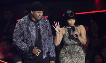 LL Cool J and Nicki Minaj on stage