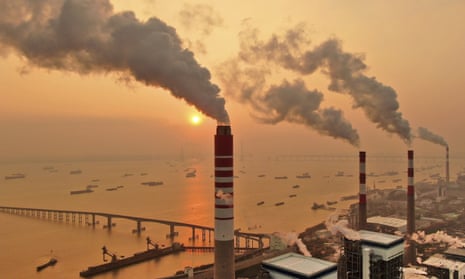 A coal plant in Nantong in China, which is responsible for more than half of the world’s coal plant plans.