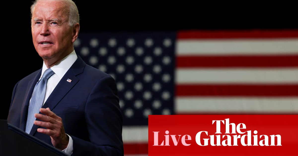 Biden to speak on US troop withdrawal amid Afghan criticism – live