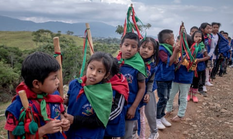 The children of Colombia’s Indigenous Guard.