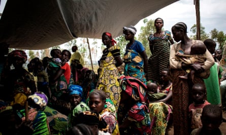 Internally displaced women and children in the DRC