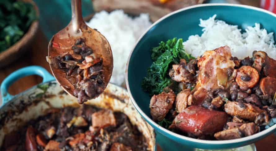 Feijoada – Brazilian black bean and meat stew.