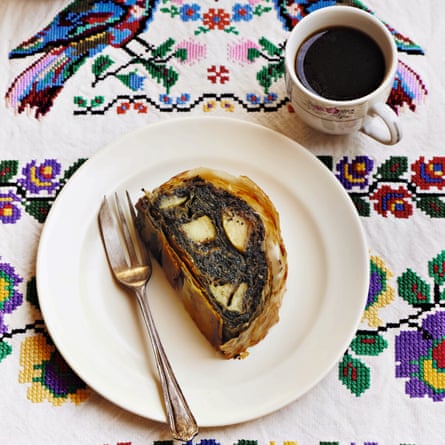 Poppy-seed, pecan and apple strudel by Olia Hercules