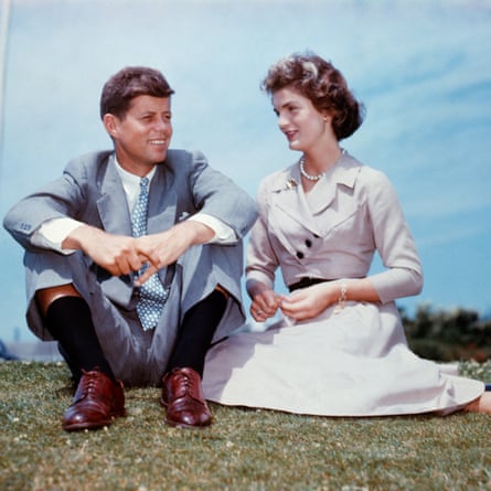 Jack Kennedy and Jacqueline Bouvier in 1953, a few months before their wedding.