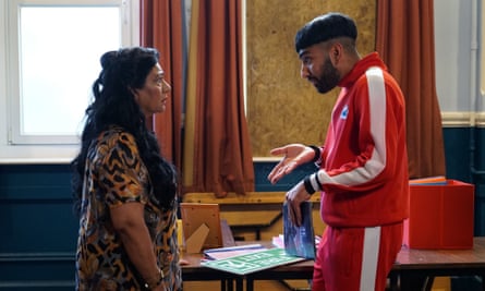 Mawaan Rizwan’s screen (and real-life) mum, Shahnaz, with him in Juice
