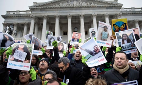 A rally opposed to the cancellation of the Dreamers program in Washington in December. 