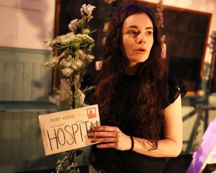 McGee performing Age Is a Feeling at the Edinburgh fringe in 2022.