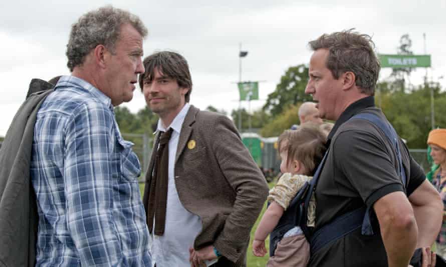 Jeremy Clarkson, Alex James and David Cameron at Alex James Presents Harvest