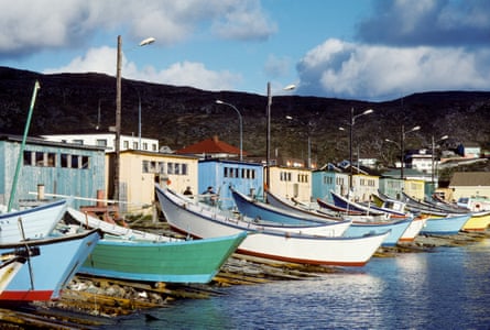Boats in the harbour at Saint Pierre et Miquelon