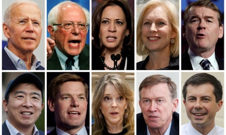 The 2020 Democratic debate contenders. 