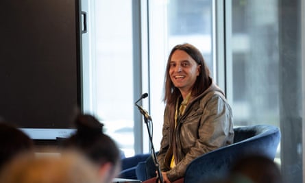 Borislav Slavov takes questions at Game Music Festival