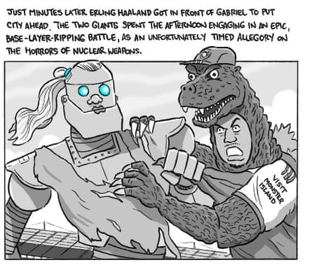 David Squires on … Manchester City, Arsenal and an epic clash of the titans.