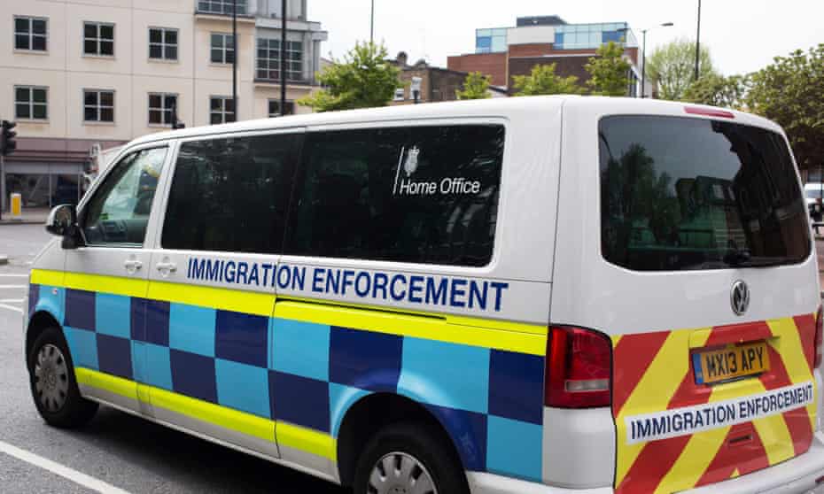 Immigration enforcement van
