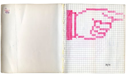This way to the future … a page from Susan Kare’s sketchbook.