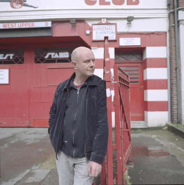 Nick Hornby at Arsenal’s Highbury football ground in 2005.