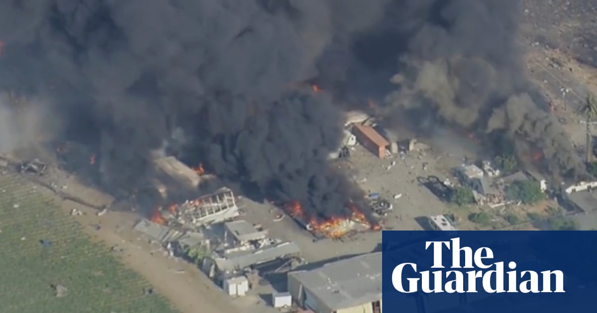 Seven people missing after blast at fireworks warehouse in California