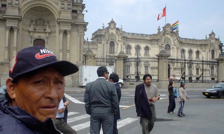 Jose Dixpopidiba, the Nahua headman, on a rarer visit to Lima to campaign against illegal logging in their territory.
