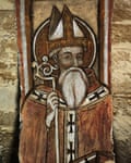 Fresco depicting Saint Nicholas of Bari.