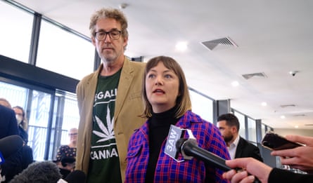 Legalise Cannabis Victoria MPs David Ettershank (left) and Rachel Payne (right).