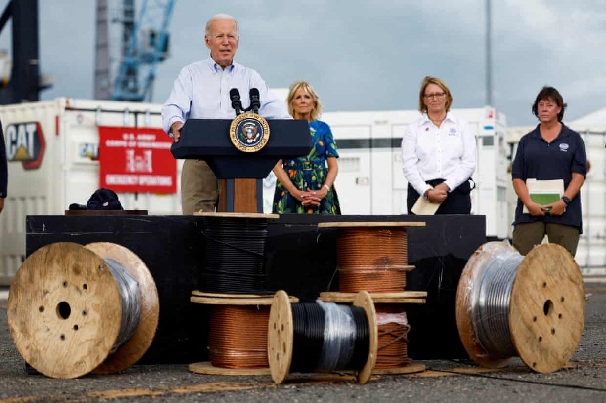 Biden pledges $60m to stormproof Puerto Rico during visit