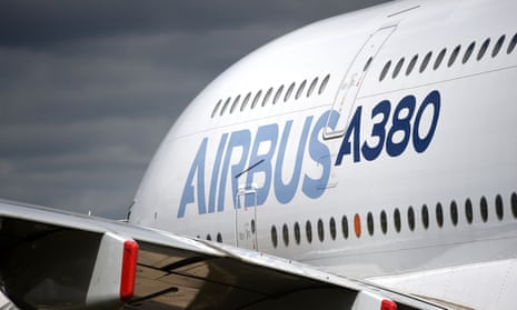 An Airbus A380.