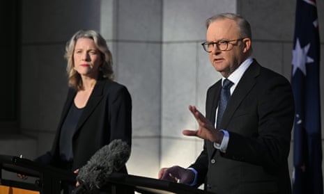 Clare O’Neil and Anthony Albanese