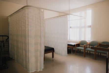 A physio room in a care home in Vauxhall