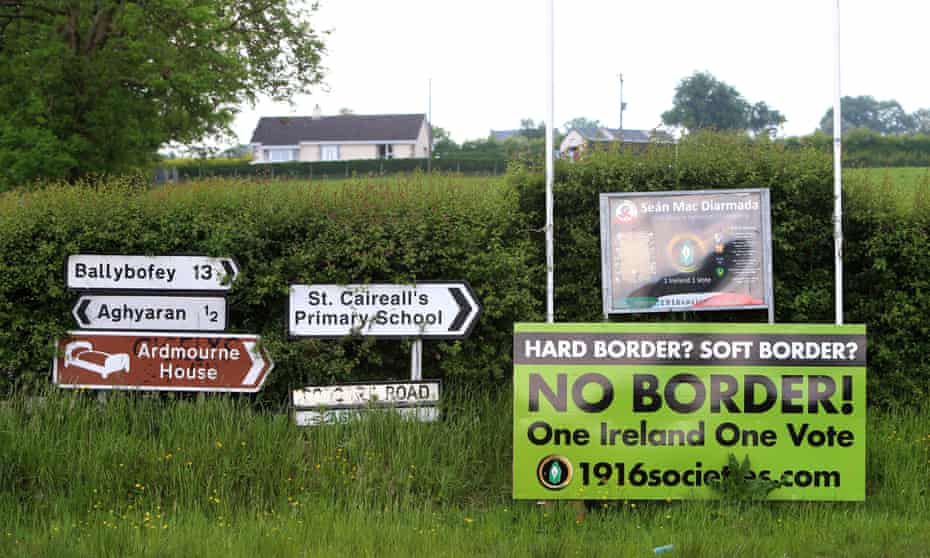 Anti Brexit sign near Castlederg, Northern Ireland