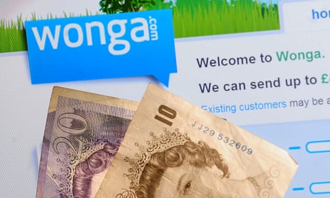 Wonga website and cash