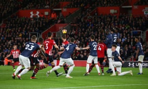 Cedric Soares curls in the free-kick.