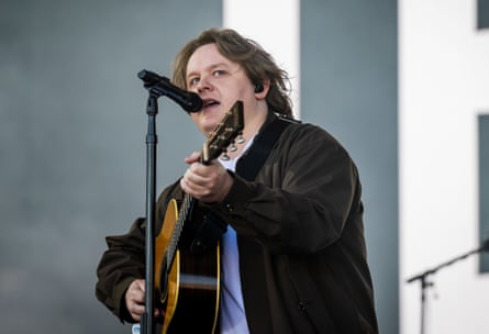Triumphant return … Lewis Capaldi.