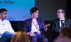 Magdalena Bak-Maier on the panel at the Business Made Simple future of work debate, supported by Vodafone.