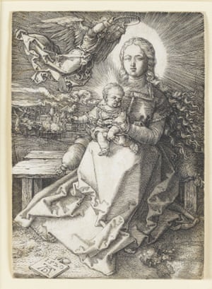 Maria, Crowned by an Angel by German artist Albrecht Dürer