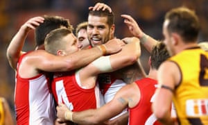 Swans Score Emotional Afl Win Over Hawks Match Report Sport The Guardian