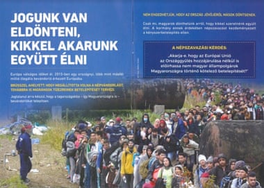 Anti-immigrant booklet published by the Hungarian government