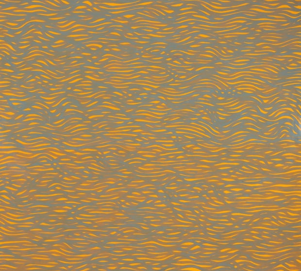Sol LeWitt’s Tangled bands (2002).