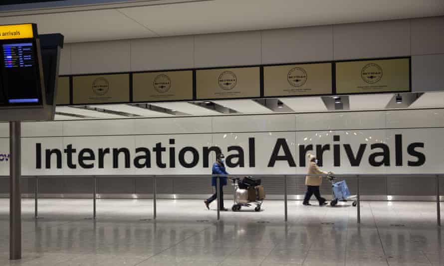 Ministers urge Heathrow to dedicate terminal for 'red list' arrivals | Heathrow airport | The Guardian