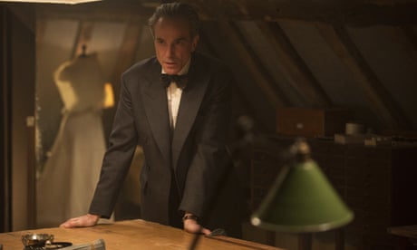 In this image released by Focus Features, Daniel Day-Lewis appears in a scene from “Phantom Thread.” (Laurie Sparham/Focus Features via AP)