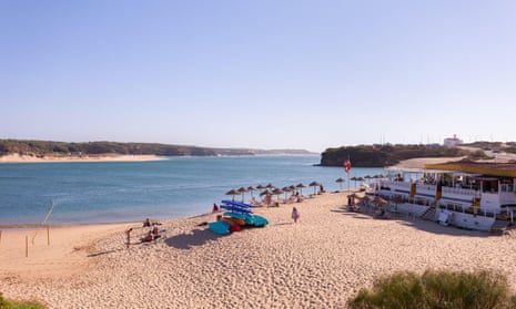 Praia da Franquia beach, on the Mira River in Portugal’s Alentejo region.