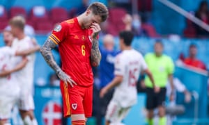 Joe Rodon of Wales reacts during the UEFA Euro 2020 Championship 1/8 final match between Wales and Denmark at the Johan Cruijff ArenA on June 26, 2021 in Amsterdam, Netherlands (Photo by Marcel ter Bals/BSR Agency/Getty Images)