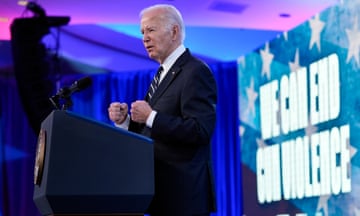 Joe Biden speaks in Washington DC on 11 June. 