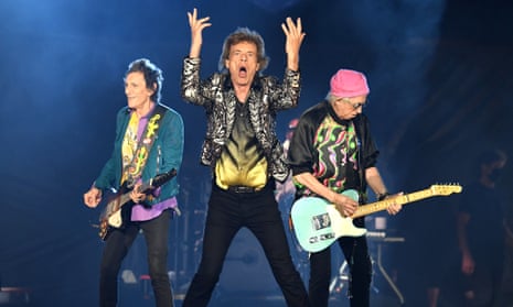 The Rolling Stones performing in Nashville, Tennessee on their US tour.