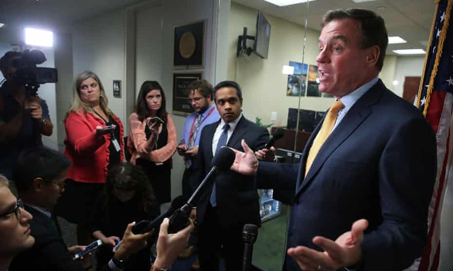 Mark Warner, the top Democrat on the Senate intelligence committee, said Twitter’s presentation was ‘frankly inadequate on almost every level’.