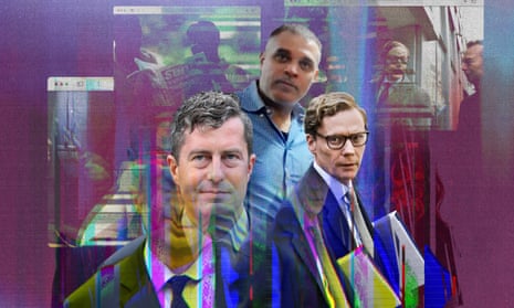 Composite of Sam Patten, Tal Hanan and Alexander Nix