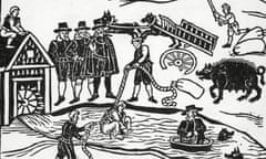 An illustration of a witch trial by ducking, circa 1600. In his book Instruments of Darkness, 1996, Sharpe revitalised the study of British witchcraft.