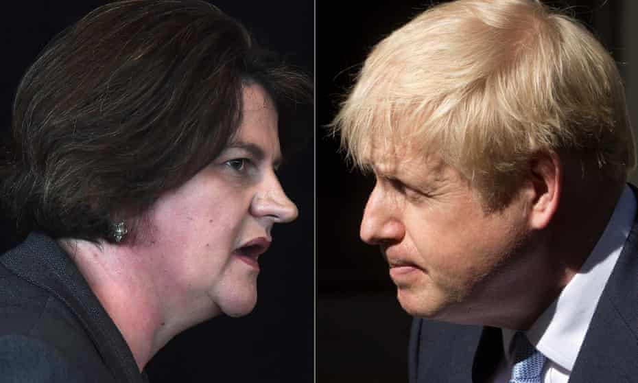 Arlene Foster and Boris Johnson