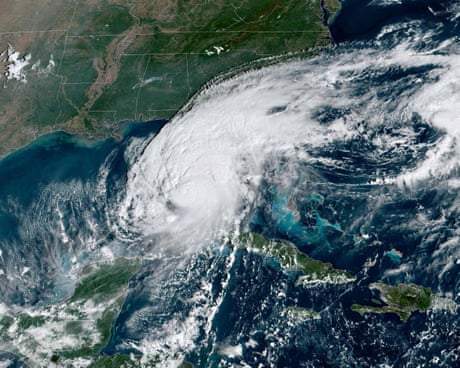 a satellite view of a hurricane